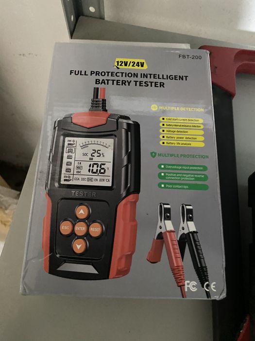 тестер аккумулятора Foxsur 12/24 B
