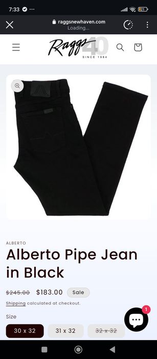 ALBERTO – Luxury T400 Jeans – Regular Slim Fit – Size W33 L30 - NEW