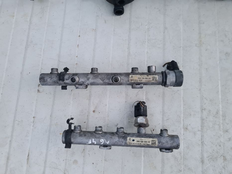 Rampă injectoare,galerie admisie turbina audi a6 4f, motor 3.0 tdi bmk