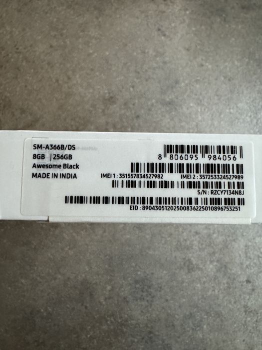 Samsung A36 5G 256GB BLACK ГАРАНЦИЯ