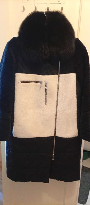 Шуба из натурального мутона