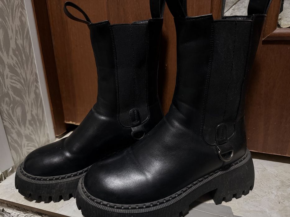 Челси черные женские (сапоги)