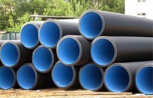 Труба гофра пластиковые  канализационная