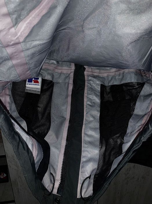 Мъжка черна ветровка с много джобове