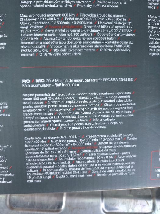 Vand Impact PARKSIDE 600NM-NOU