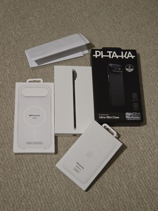 iPhone Air, Space Black, 256GB ,5G , Garanție ,Pachet extra full