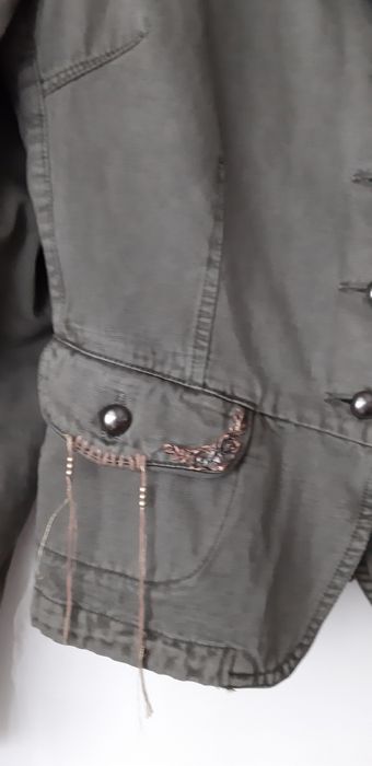 Geaca denim New Age,verde military,model deosebit M