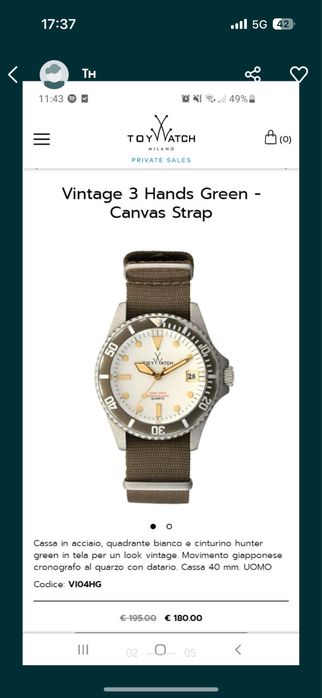 Мъжки италиански часовник Toywatch