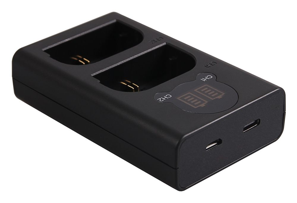 Încărcător USB Berenstargh cu LCD dublu pentru Canon LP-E6 5D 60D 60Da 6D 7D EOS-70D