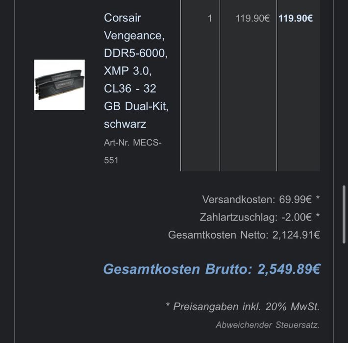 Геймърски Компютър Intel Core i7-13700KF, RX7900XT, 32GB RAM, 2TB