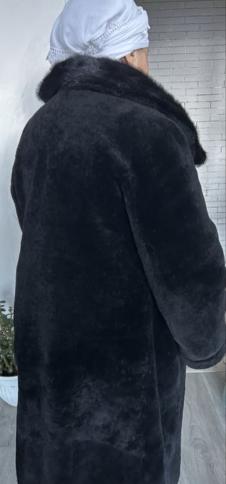Мутон шуба,жағасы норка