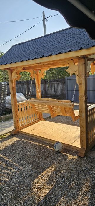 Balansoar de gradina scluptat