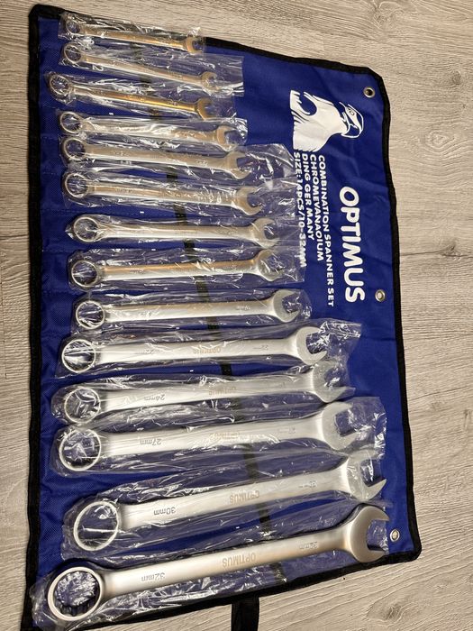 Set Chei Profesionale Combinate 14 PIESE 10-32 MM cu Suport Husa