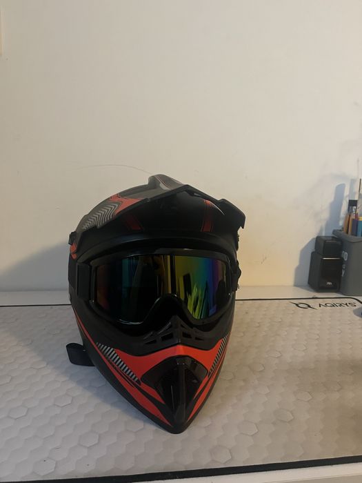 Casca protectie sport YeeLei set motocross, rezistenta la impact 58cm