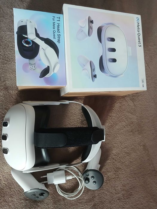 Meta Quest 3 VR очила 128GB –  в перфектно състояние.