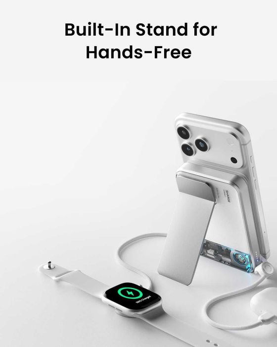 Външна батерия SHARGE ICEMAG 3 Magsafe, 10000mAh, Qi2.2 25W, сребриста