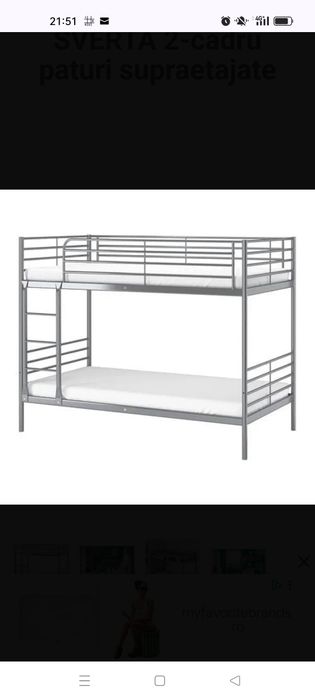 Pai suprapus Ikea + saltele