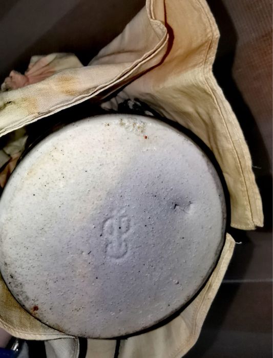 Керамична кукла фигура бутилка wodka polska от 1962 г не отваряна !