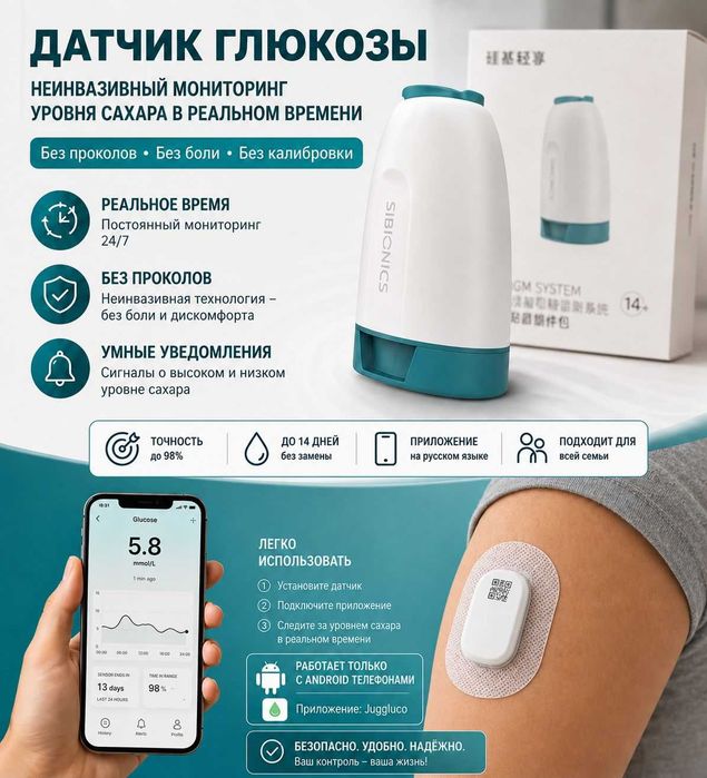 Сенсор Глюкозы Sibionics2