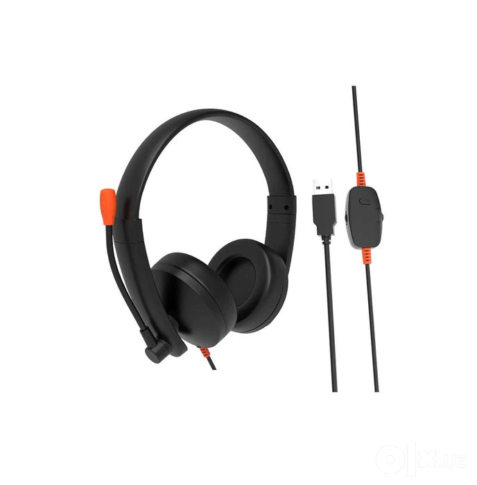 ! Гарнитура Meetion HP003U Black проводная USB с микрофоном