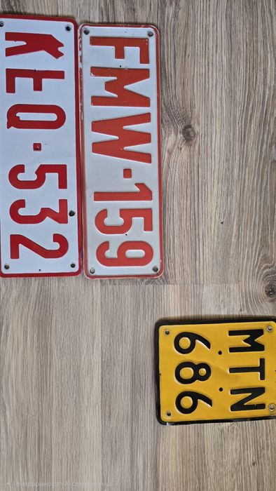 Номера от  коли 10€ на брой