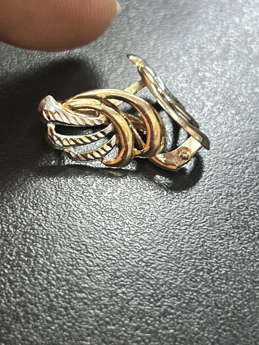 Серьги  красное золото 585