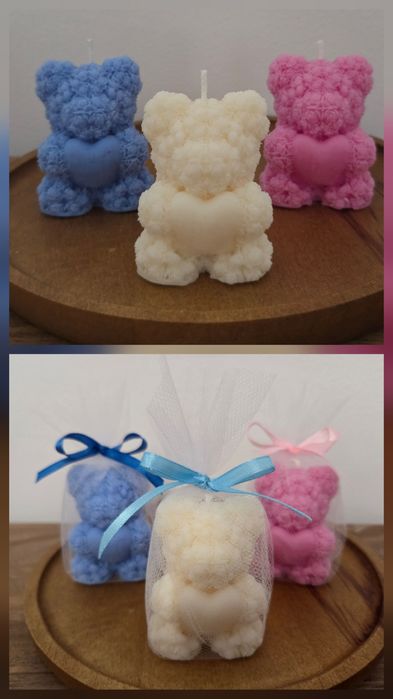 Mărturii nuntă si  botez din ceară naturală de soia – parfumate,