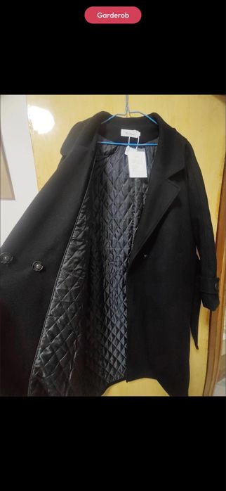 Пальто черное, размер S-M.