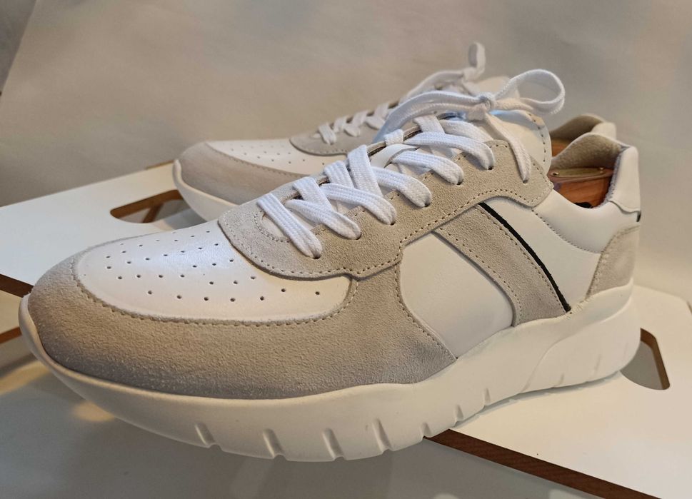 Pantofi sport casual 43 premium S'Oliver NOI piele naturala moale