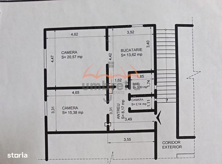 Apartament 2 camere in zona centrala