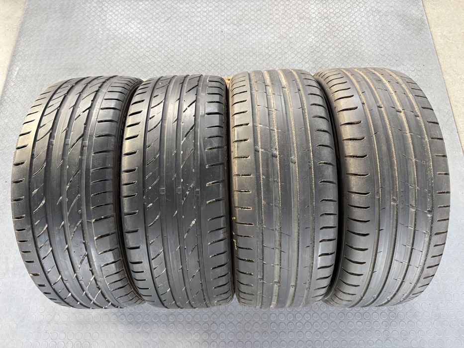 4бр. Летни Гуми С Борд 215/45ZR/17 -NOKIAN+SAILUN- DOT:0524+5119- 5.4мм+5.6мм