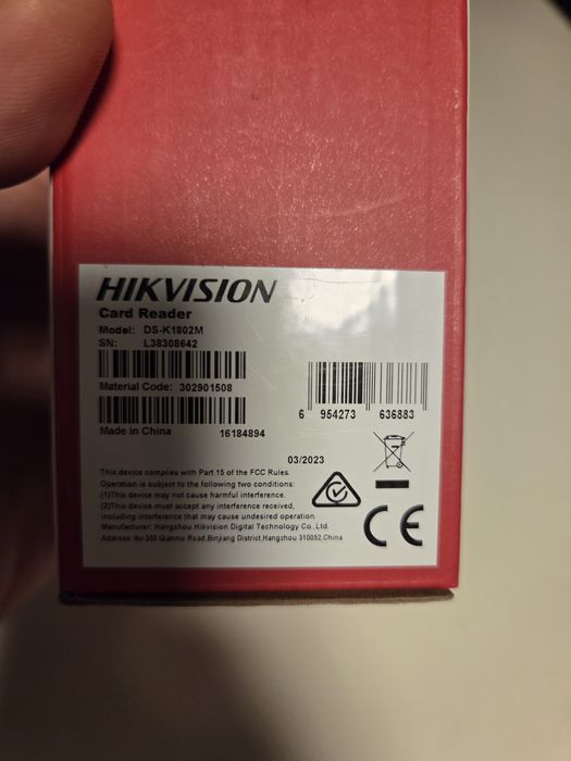 Cititor de proximitate Hikvision DS-K1802M