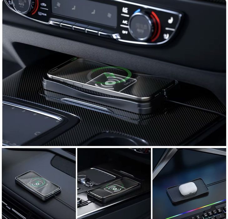 Incarcator wirless 3 in 1, suport wirless masina telefon, huse telefon