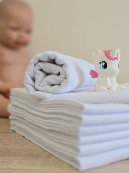 Бархетни бебешки пелени  за новородено  100%памук