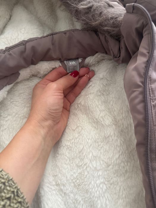 Детско зимно яке за момиче , 134 размер , 8 - 9 години