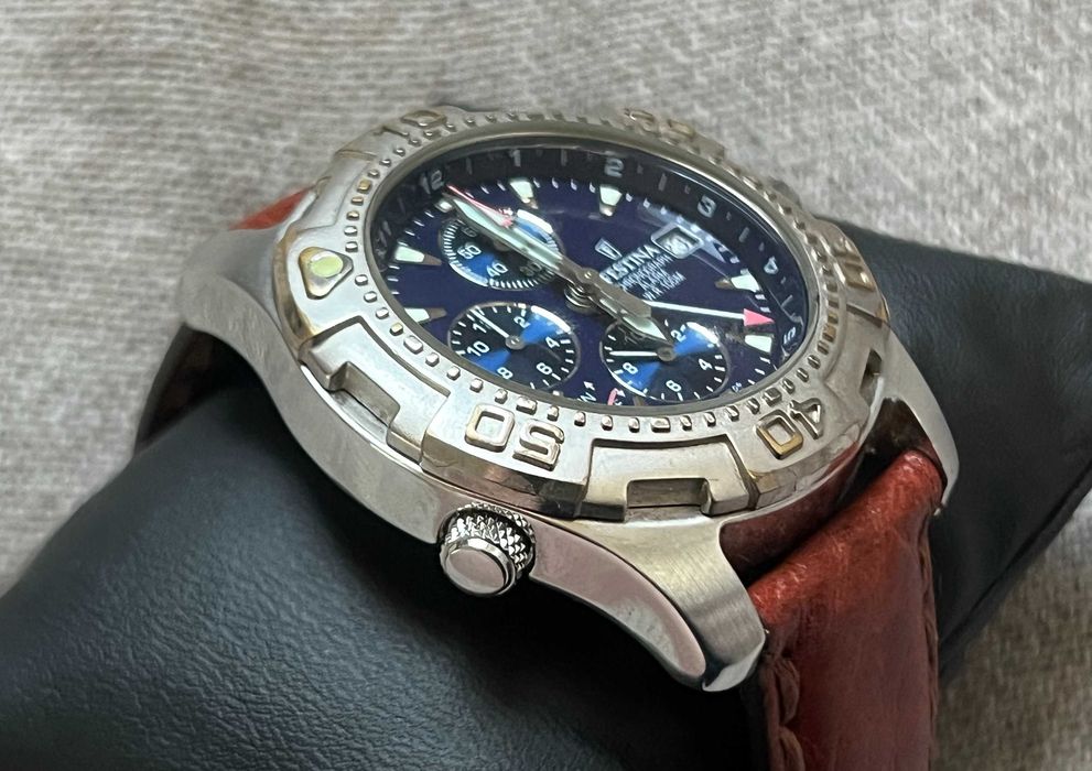 Ceas Festina Alarm Chronograph 8967 otel 100m cronograf vintage