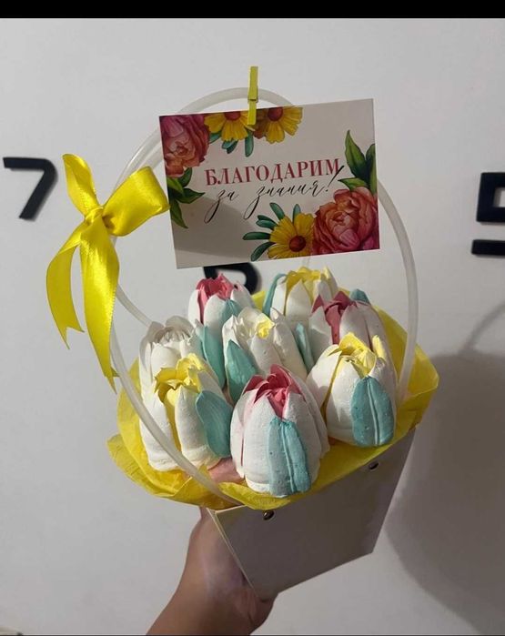 Зефирные букеты на 1сентября