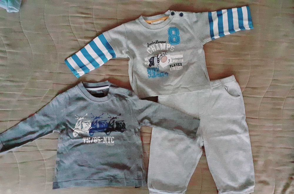 Като нов оригинален бебешки лот Hilfiger & Early days за 6-9 м.