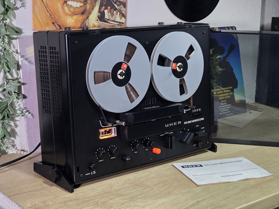 Magnetofon UHER SG-520 variocord, retro , cu amplificare si boxe