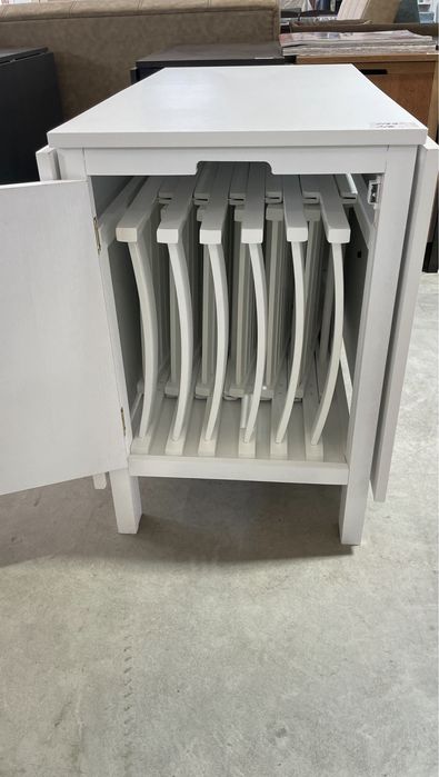 Scaune pliante albe - lemn masiv fag