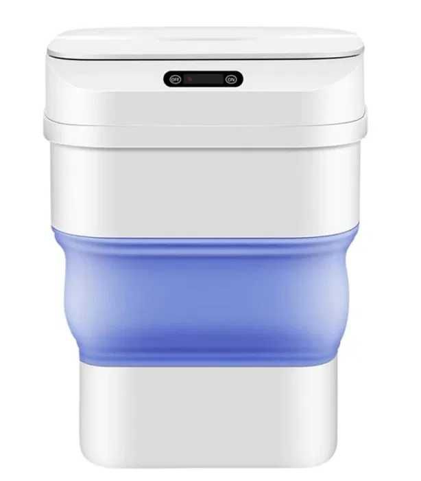 Cos de gunoi Smart pliabil blue/roz cu senzor de miscare 8L- 17,5L