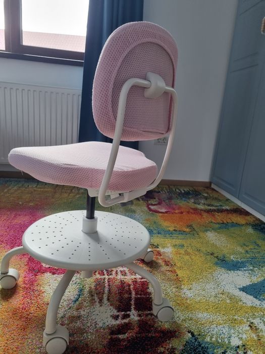 Scaun birou copii ikea roz