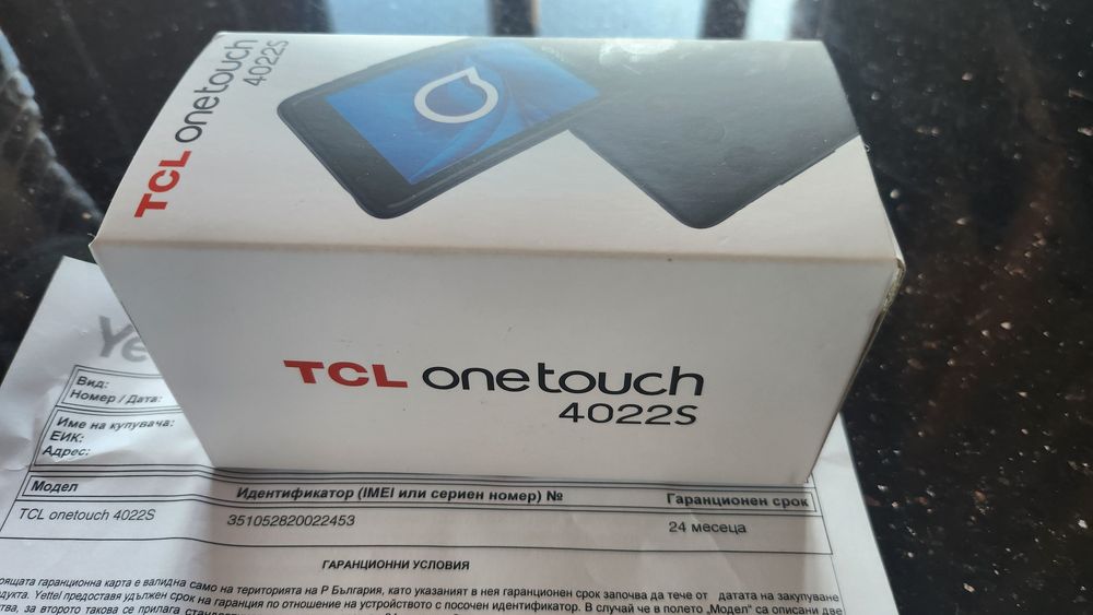 TCL ONE TOUCH 4022S нов с гаранция !