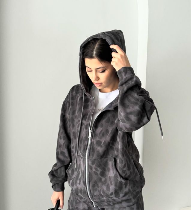 Леопардовое худи, зипка новинка