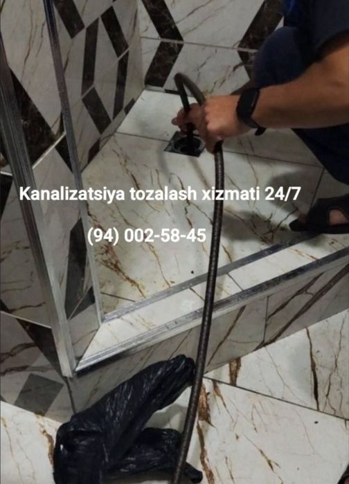Kanalizatsiya tozalash hizmati 24/7