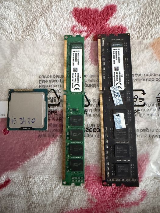 Продам Core i5 3470,озу по 4 г 2 штуки, видеокарта gt 730 4 g, Монитор