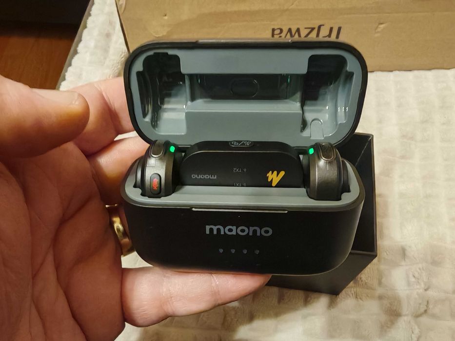 Безжични микрофони Maono WM650 – 2 броя с кейс, като нови