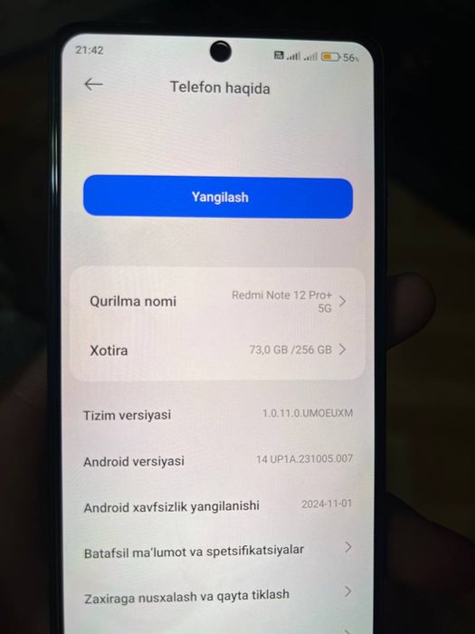 Redmi note 12 pro + 5G