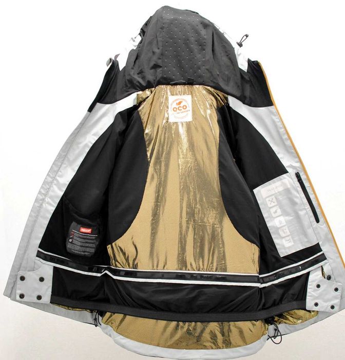 2117 of Sweden пухена ски яке с Recco етикет и златна подплата XXL