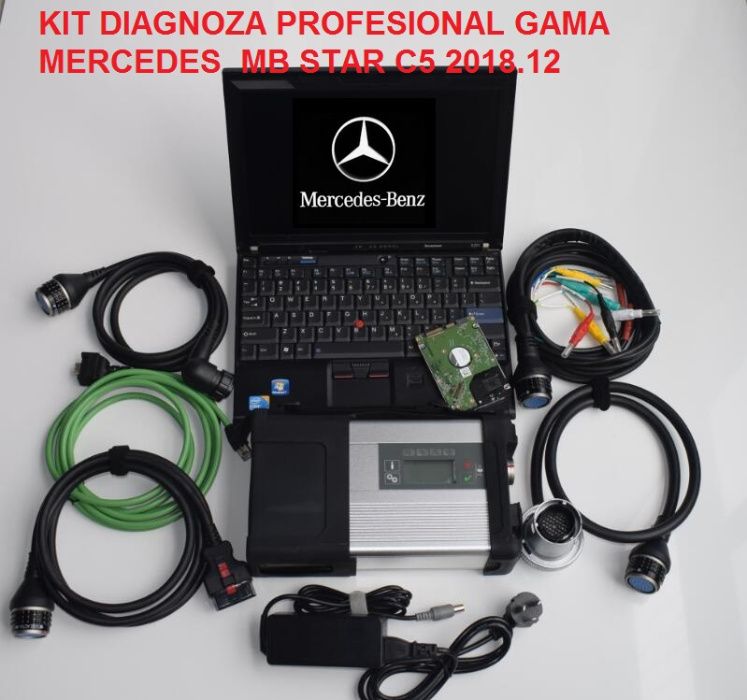 Tester Mercedes Reprezentanta MB STAR C5 cu laptop I5 Utilizare 2025
